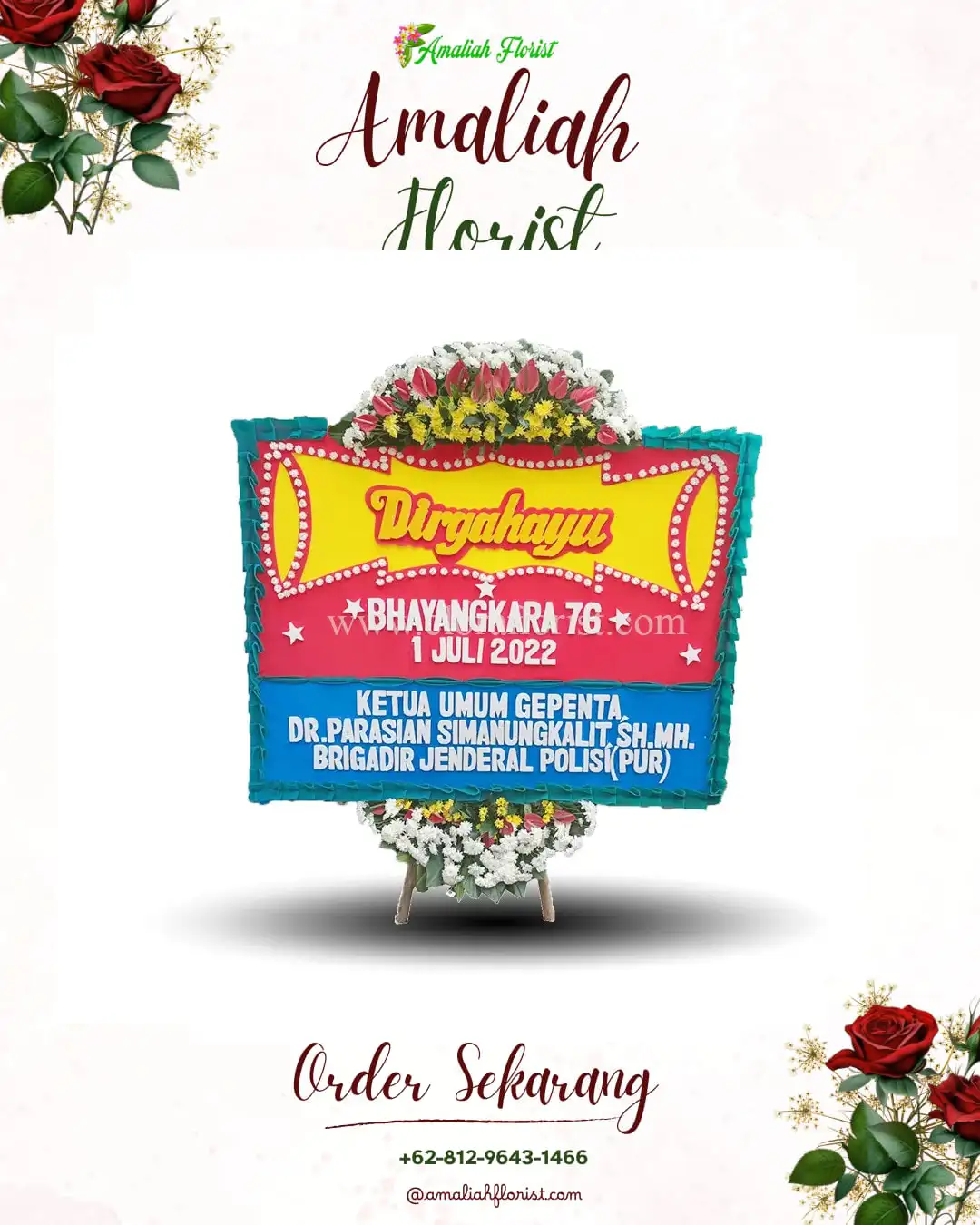Papan Bunga HUT Ulang Tahun Grabagan